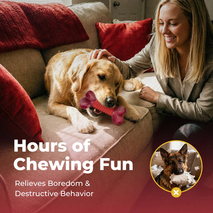 Apasiri Indestructible Chew Toy for Large Breeds - Durable Interactive Toy for Strong Dogs, Ideal for Teeth Grinding and Playtime