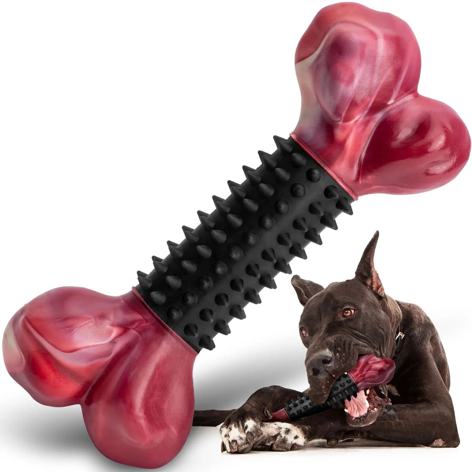 Apasiri Indestructible Chew Toy for Large Breeds - Durable Interactive Toy for Strong Dogs, Ideal for Teeth Grinding and Playtime