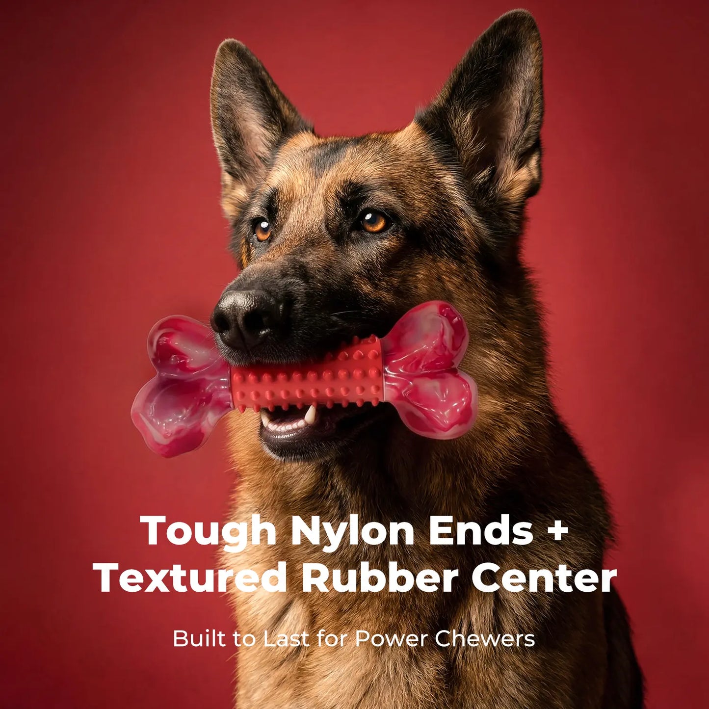 Apasiri Indestructible Chew Toy for Large Breeds - Durable Interactive Toy for Strong Dogs, Ideal for Teeth Grinding and Playtime
