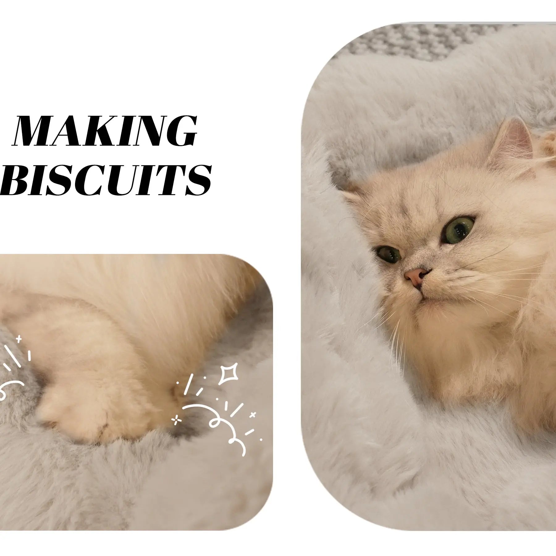 Elevated Pet Couch Bed - Solid Wood Sofa for Cats and Small Dogs with Removable Washable Fluffy Cover - Indoor Kitty Lounge Chair