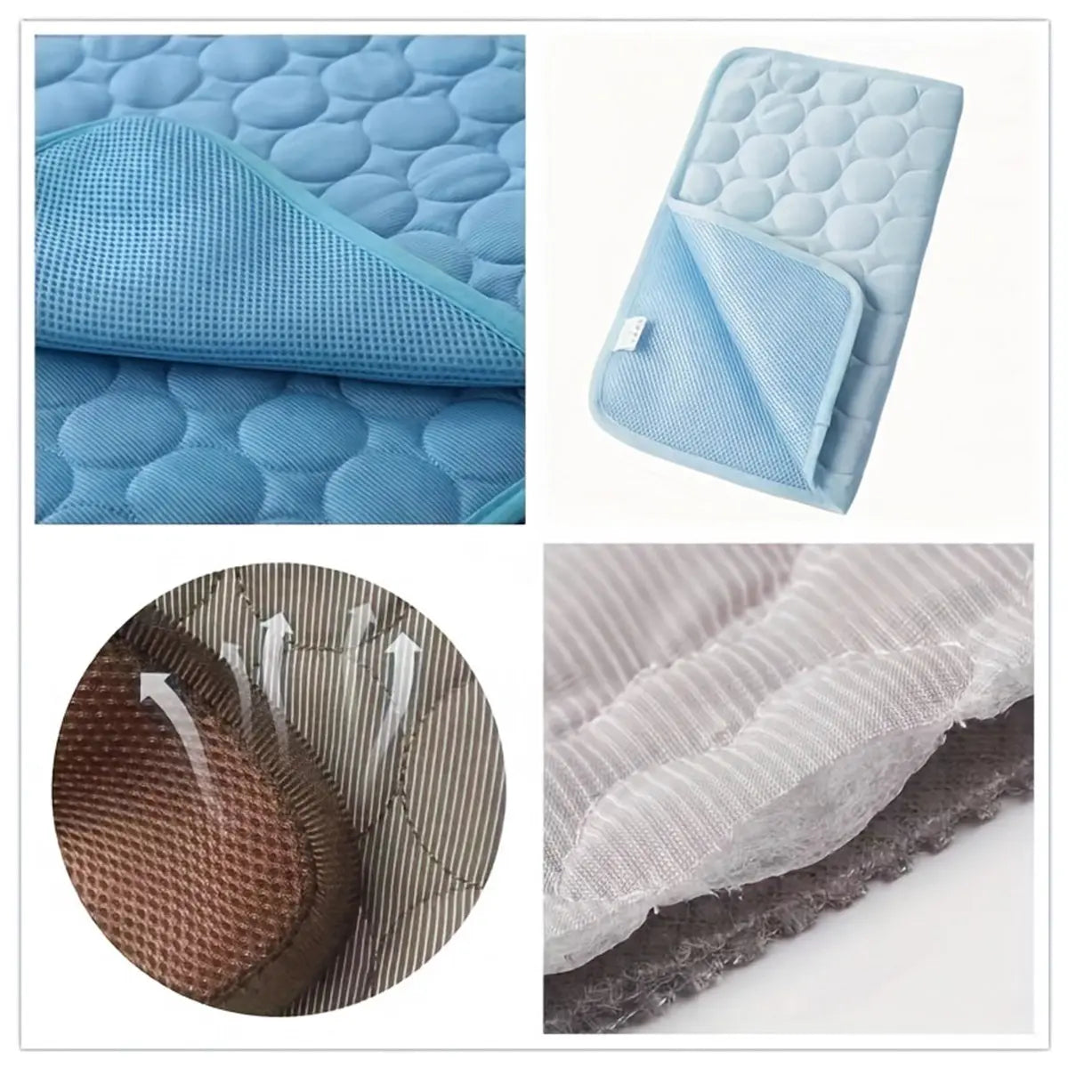 2026 Premium Cooling Dog Bed - Ice Silk Fabric Cooling Mat for Pets, Non-Slip & Machine Washable, Ideal for Summer Comfort for All Sizes