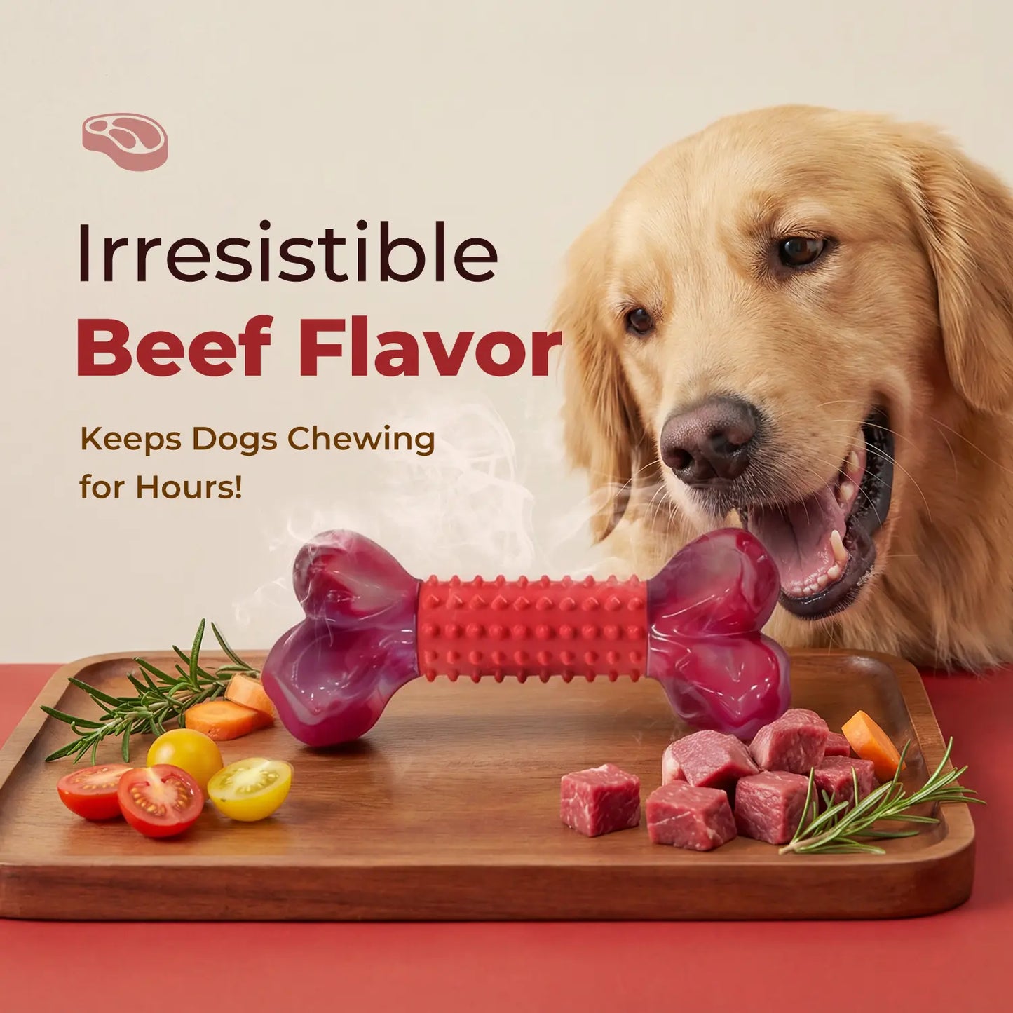 Apasiri Indestructible Chew Toy for Large Breeds - Durable Interactive Toy for Strong Dogs, Ideal for Teeth Grinding and Playtime